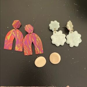 Colorful Statement Earrings Set